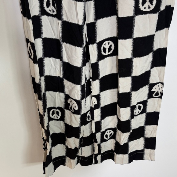 Urban Outfitters Black and Cream Checkered Pants Small - Picture 4 of 7